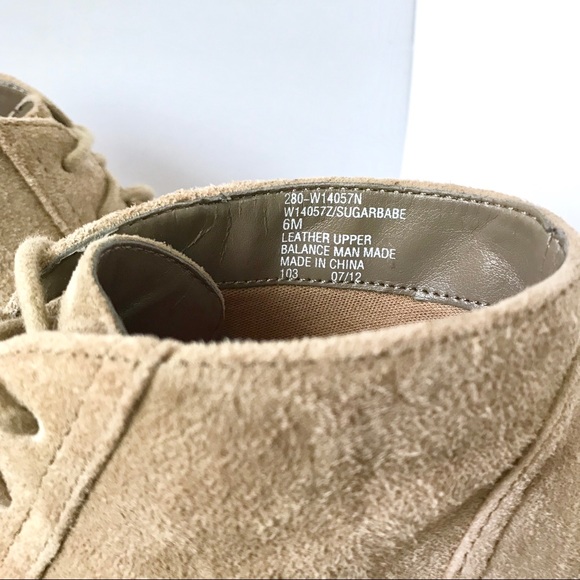 Suede Ankle Boots Tan Size 6 - Picture 7 of 9